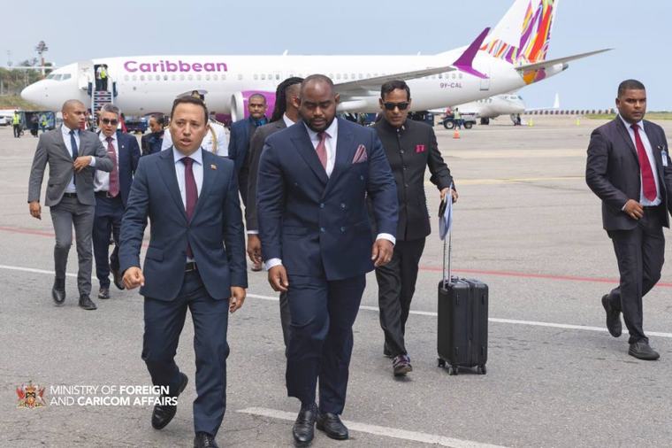 KAMLA & DELCY TURN NEW LEAFNo word on PM’s persona non grata status in Caracas but foreign ministers agree to take forward talks on energy and trade