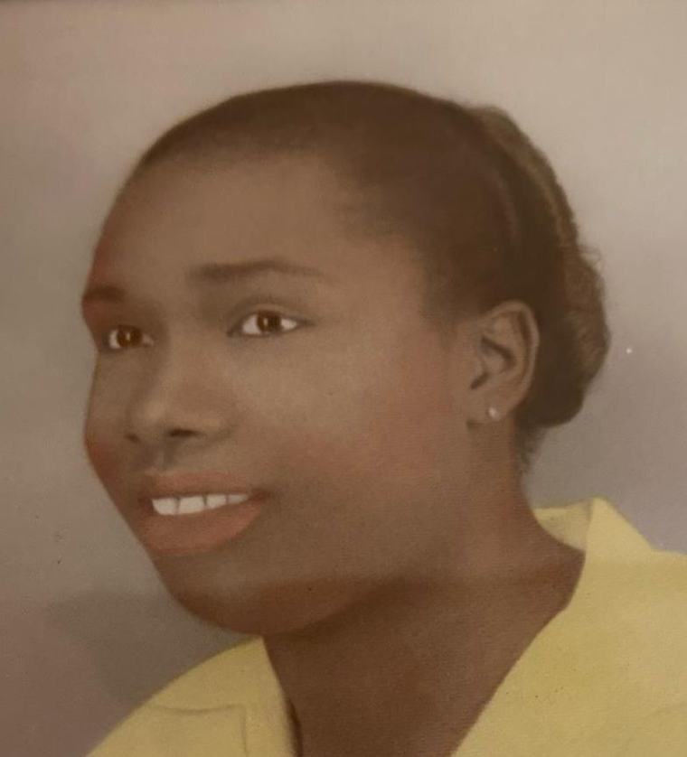 Mammy Esdelle as a youth. we Mammy Esdelle! Margaret Monica Esdelle cheerfully batting her way to a century