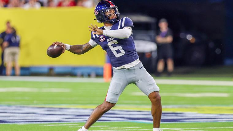 Trinidad Chambliss Shines, Box Score Stats, Highlights, Draft Stock from Ole Miss Win vs. Louisville